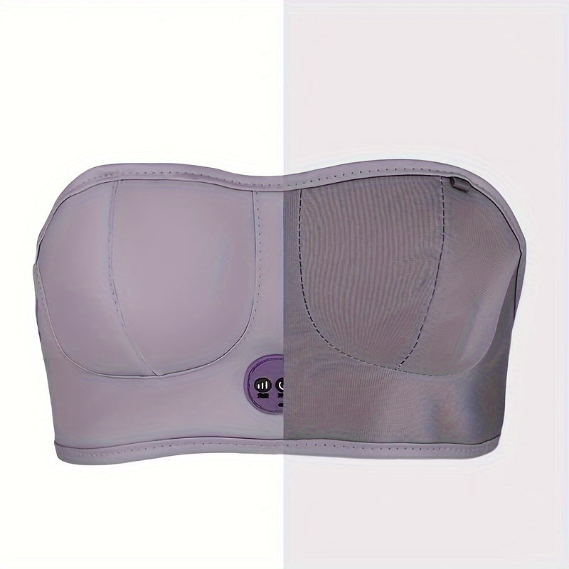 Relaxing Electric Breast Massager with USB Charging(Silvery Grey)-4